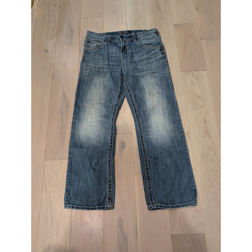 Silver Jeans Gordie Men's Relaxed Dostre Straight Jeans | 34x32 | Y2K - Picture 2 of 15